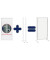 Whiteboardtafel für Stellwand ECO, doppelseitig, EL-UTS150, 150x120cm, lackiert, Aluminiumrahmen