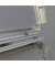 Kundenstopper BS1305 Standard Plus A1 mit Klapprahmen & Aufsatzschild silber beidseitig