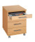 Rollcontainer 05277Z Holz buche, 3 normale Schubladen, mit extra Utensilienauszug