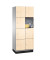 Schließfachschrank Cambio 45103-22/4500-700/45422-730, Metall, 2 Abteile mit 8 Fächern, abschließbar, 80x198cm (BxH), birke
