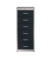 Karteischrank anthrazit/alu 6 Schubladen BVB365K2SD 9006/7016