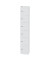 Schließfachschrank CLK126696, Metall, 1 Abteil mit 6 Fächern, abschließbar, 30,5x180,2cm (BxH), weiß