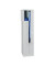 Spind 106551, Metall, 2 Abteile mit 2 Fächern, abschließbar, 40x180cm (BxH), lichtgrau