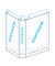Präsentationsringbuch 9302-00201, A4+ 4 Ringe 40mm Ring-Ø PVC-kaschiert, 3 Außentaschen, 1 Innentasche, weiß