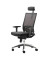 Bürostuhl my Optimax, schwarz / silber, mit Armlehnen, bis 120kg