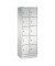 Schließfachschrank S 2000 Classic 8020-205, Metall, 2 Abteile mit 10 Fächern, abschließbar, 61x180cm (BxH), lichtgrau