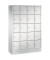 Schließfachschrank S 2000 Classic 8020-405, Metall, 4 Abteile mit 20 Fächern, abschließbar, 119x180cm (BxH), lichtgrau