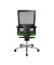 Bürostuhl Sitness 60, grün / silber, mit Armlehnen, bis 110kg