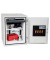 Feuerschutztresor FS1283F Titan 36 l 53kg signalweiß mit Fingerabdruckschloss Stahl
