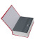 Tresor T05337 Bookcase 1 l 1kg rot mit Mechanikschloss Stahlblech