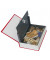 Tresor T05337 Bookcase 1 l 1kg rot mit Mechanikschloss Stahlblech
