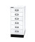 Schubladenschrank MultiDrawer™ 29er Serie L296S696, Stahl, 6 Schubladen (Vollauszug), A4, 27,8 x 67 x 38 cm, mit Sockel, weiß