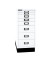 Schubladenschrank MultiDrawer™ 29er Serie L298S696, Stahl, 8 Schubladen (Vollauszug), A4, 27,8 x 67 x 38 cm, mit Sockel, weiß