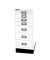 Schubladenschrank MultiDrawer™ 29er Serie L298S696, Stahl, 8 Schubladen (Vollauszug), A4, 27,8 x 67 x 38 cm, mit Sockel, weiß
