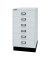 Schubladenschrank MultiDrawer™ 29er Serie L29A36S645, Stahl, 6 Schubladen (Vollauszug), A3, 34,9 x 67 x 43,2 cm, mit Sockel