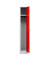 Spind 104754, Metall, 1 Abteil mit 1 Fach, abschließbar, 30x180cm (BxH), rot