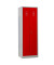 Spind 103450, Metall, 2 Abteile mit 2 Fächern (1 Verschluss je 2 Fächer), abschließbar, 60x180cm (BxH), rot
