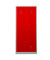 Spind 103930, Metall, 2 Abteile mit 2 Fächern (1 Verschluss je 2 Fächer), abschließbar, 80x180cm (BxH), rot