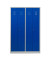 Spind 104992, Metall, 4 Abteile mit 4 Fächern (1 Verschluss je 2 Fächer), abschließbar, 117x180cm (BxH), blau
