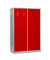 Spind 104994, Metall, 4 Abteile mit 4 Fächern (1 Verschluss je 2 Fächer), abschließbar, 117x180cm (BxH), rot