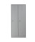 Spind 103967, Metall, 2 Abteile mit 2 Fächern, abschließbar, 80x180cm (BxH), lichtgrau