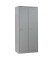 Spind 103967, Metall, 2 Abteile mit 2 Fächern, abschließbar, 80x180cm (BxH), lichtgrau