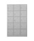 Schließfachschrank 106975, Metall, 3 Abteile mit 15 Fächern, abschließbar, 119x190cm (BxH), lichtgrau