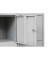 Schließfachschrank 106975, Metall, 3 Abteile mit 15 Fächern, abschließbar, 119x190cm (BxH), lichtgrau