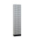 Schließfachschrank 111526, Metall, 2 Abteile mit 20 Fächern, abschließbar, 46x195cm (BxH), lichtgrau