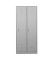 Spind 104047, Metall, 2 Abteile mit 2 Fächern, abschließbar, 80x180cm (BxH), lichtgrau