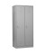 Spind 104047, Metall, 2 Abteile mit 2 Fächern, abschließbar, 80x180cm (BxH), lichtgrau