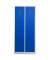 Spind 104048, Metall, 2 Abteile mit 2 Fächern, abschließbar, 80x180cm (BxH), blau