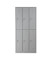 Spind 106119, Metall, 3 Abteile mit 6 Fächern, abschließbar, 90x195cm (BxH), lichtgrau