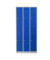 Spind 106124, Metall, 3 Abteile mit 6 Fächern, abschließbar (Schloss separat erhältlich), 90x195cm (BxH), blau