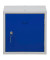Schließfachschrank 106998, Metall, 1 Abteil mit 1 Fach, abschließbar, 38x38cm (BxH), blau