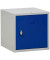 Schließfachschrank 107001, Metall, 1 Abteil mit 1 Fach, abschließbar (Schloss separat erhältlich), 38x38cm (BxH), blau