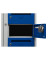 Schließfachschrank 111315, Metall, 1 Abteil mit 10 Fächern, abschließbar, 40x180cm (BxH), blau