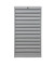 Schubladenschrank 100504, Stahl abschließbar, 13 Schubladen, A3, 53 x 98 x 43 cm, lichtgrau