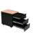 Gürkan Rollcontainer schwarz/schwarz