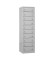 Schließfachschrank 110264, Metall, 1 Abteil mit 10 Fächern, abschließbar, 50x180cm (BxH), lichtgrau