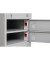 Schließfachschrank 110264, Metall, 1 Abteil mit 10 Fächern, abschließbar, 50x180cm (BxH), lichtgrau