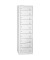 Schließfachschrank 110096, Metall, 1 Abteil mit 10 Fächern, abschließbar, 50x180cm (BxH), lichtgrau