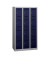 Schließfachschrank MonoBloc ML09T4505, Metall, 3 Abteile mit 12 Fächern, abschließbar, 90x170cm (BxH), blau