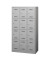 Schließfachschrank MonoBloc ML09T4645, Metall, 3 Abteile mit 12 Fächern, abschließbar, 90x170cm (BxH), lichtgrau