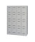 Schließfachschrank MonoBloc ML11Q4645, Metall, 4 Abteile mit 16 Fächern, abschließbar, 118,3x170cm (BxH), lichtgrau