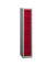 Schließfachschrank MonoBloc ML03S4506, Metall, 1 Abteil mit 4 Fächern, abschließbar, 32,2x170cm (BxH), rot