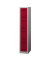 Schließfachschrank MonoBloc ML03S4506, Metall, 1 Abteil mit 4 Fächern, abschließbar, 32,2x170cm (BxH), rot