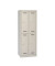 Spind MonoBloc ML06D2645, Metall, 2 Abteile mit 4 Fächern, abschließbar, 61x170cm (BxH), lichtgrau