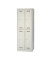 Spind MonoBloc ML06D2645, Metall, 2 Abteile mit 4 Fächern, abschließbar, 61x170cm (BxH), lichtgrau