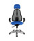 Bürostuhl Sitness 45, royalblau / chrom, mit Armlehnen, bis 110kg